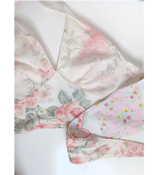 Ditsy summer two piece skirt outfit 16 candy butterfly