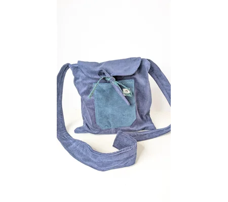 Parcel bag, slouchy old school corduroy bag