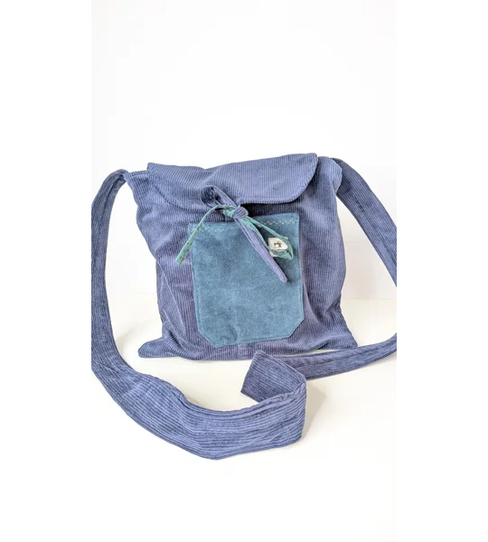 Parcel bag, slouchy old school corduroy bag