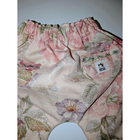 Baby trouser-pants. age 3-6m (vintage rose)