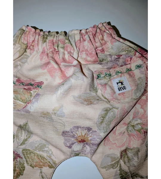 Baby trouser-pants. age 3-6m (vintage rose)