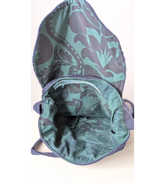 Parcel bag, slouchy old school corduroy bag