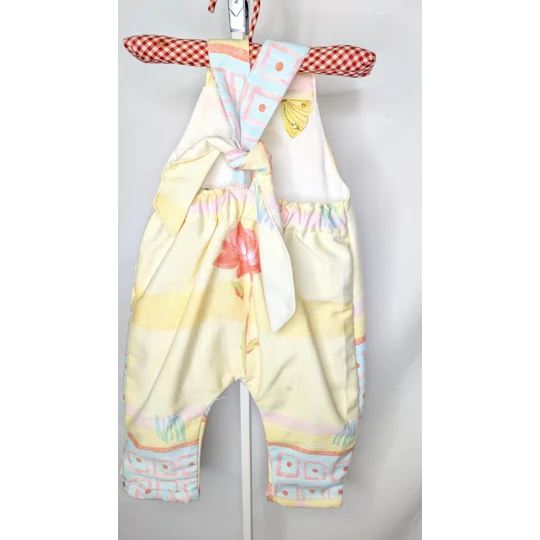 Baby Dungarees age 3-6m 90s nostalgia yellow