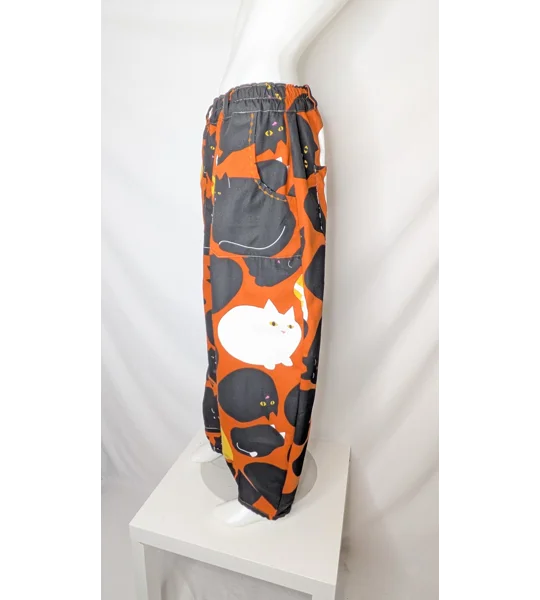 Barrel Leg meow crazy trousers: Size 16, cotton trousers