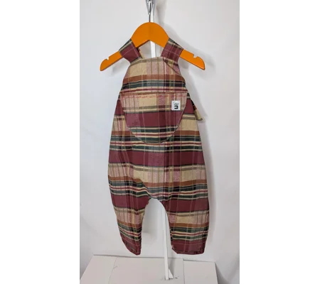 Tartan check kids Dungarees (12-18m)