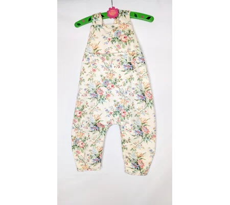 toddler dungarees,(2-3y) Rosey garden, handmade children's gift.