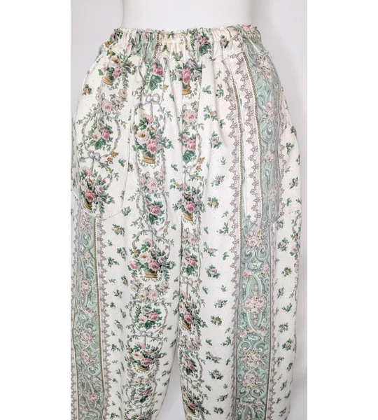 Reworked barrel Leg Trousers: Size 16, green gables