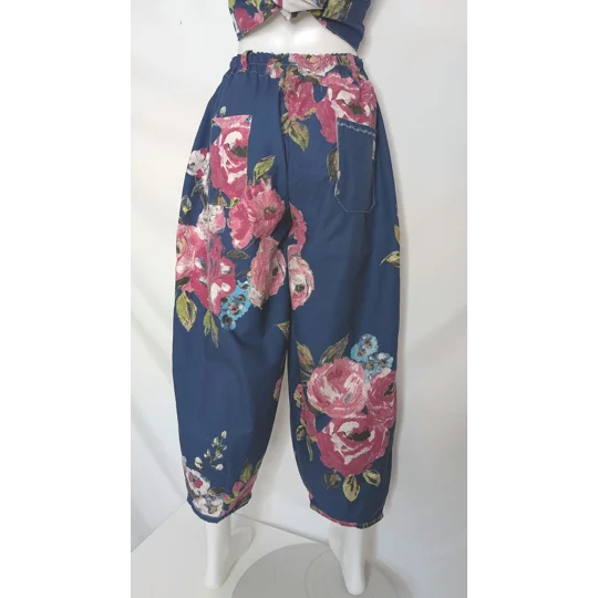 Barrel Leg trousers size 12, fushia night