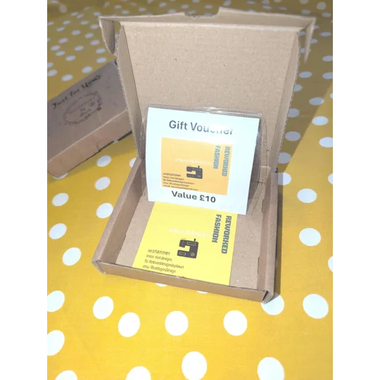 Reloved Designs Fashion Voucher, Reworked Clothing Gift Card