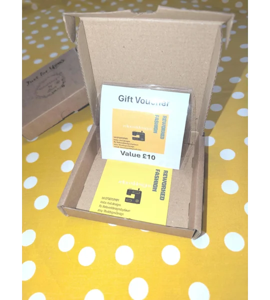 Reloved Designs Fashion Voucher, Reworked Clothing Gift Card