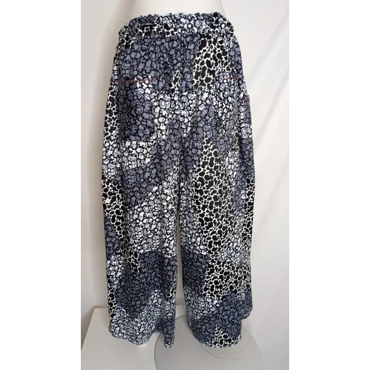 Palazzo wide leg trousers: Size 18 stoney animal print