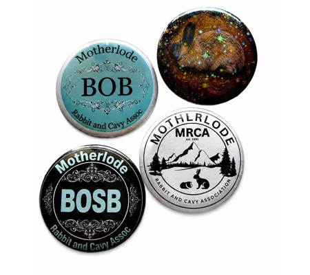 2" custom pin button