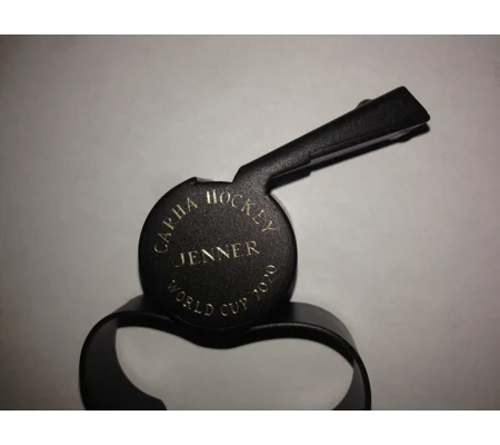 Engraved Acme Thunderer Matte Black Whistle