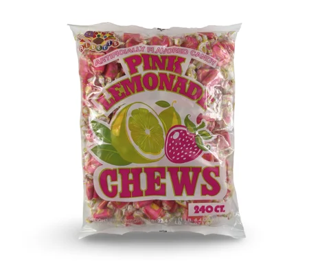 240 Ct Chewy Pink Lemonade Candy