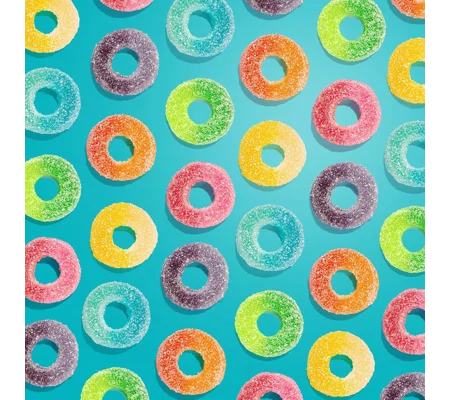 4.5 LB Neon Gummi Rings