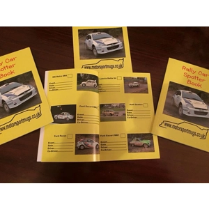 Rally car spotter book