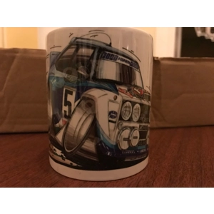koolart cartoon fiat 131 abarth Rally Car Mug