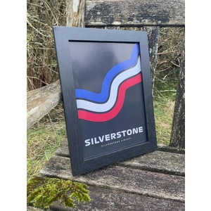 A4 F1 abstract Silverstone artwork.