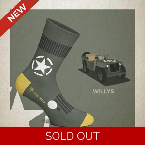 Heel and tread willys jeep socks
