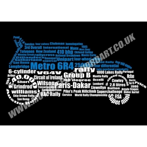 Motorsport wordart artwork