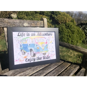 Watercolour camper van print