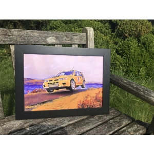 Tony Brady/Nissan sunny rally car wall art