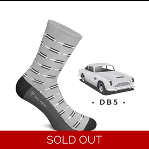 DB5 classic car heel and tread socks