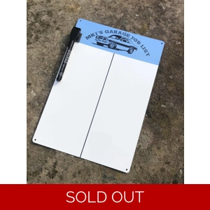 Garage dry wipe boards