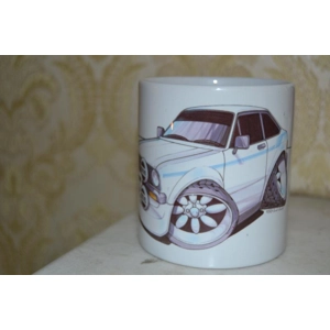 koolart White Mk2 Escort  Car 10oz white ceramic mug