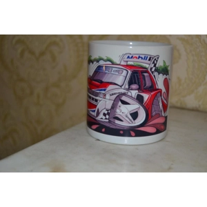 Koolart  Metro 6R4 Rally Car 10oz white ceramic mug