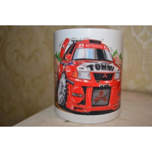koolart Mitsubishi Tommi Rally Car Mug