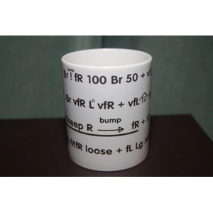 Rally Descriptive Pacenote printed 11oz ceramic mug