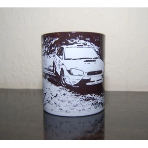Subaru Impreza Rally Car 11oz ceramic mug