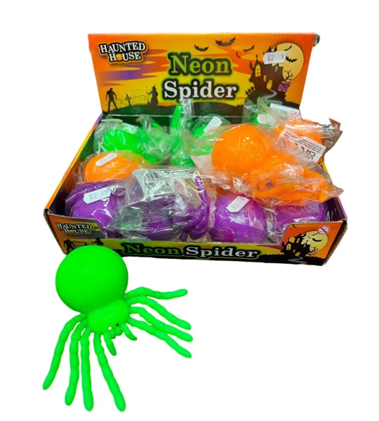 Neon Squishy Spider