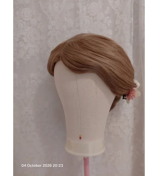 Rapunzel Inspired Deluxe Detachable Wig Full Set Base Individually Tulle Wrap Braid Lights & Flowers