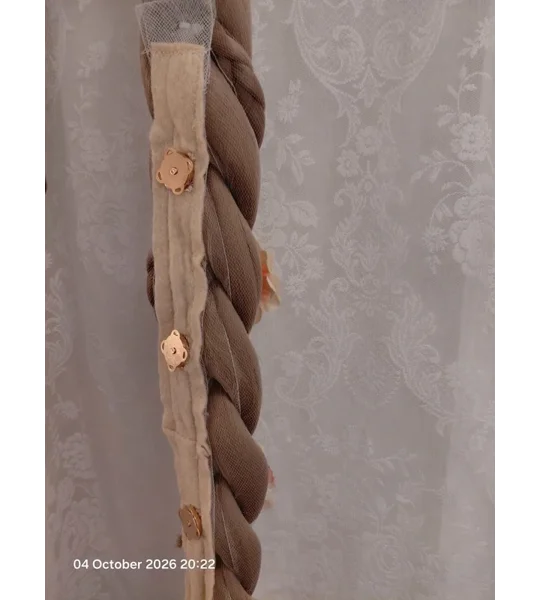 Rapunzel Inspired Deluxe Detachable Wig Full Set Base Individually Tulle Wrap Braid Lights & Flowers