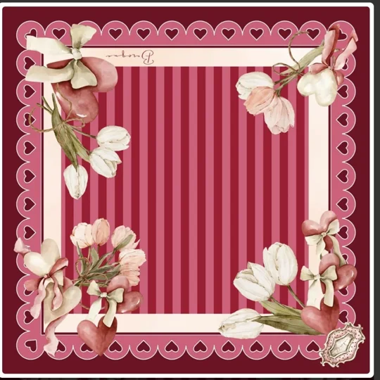 Hearts in a line