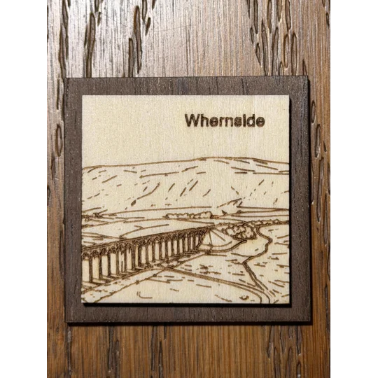 Handmade Laser-Engraved Yorkshire 3 Peaks Fridge Magnets | Dales Souvenir Gift (5cm) | UK Dispatch |