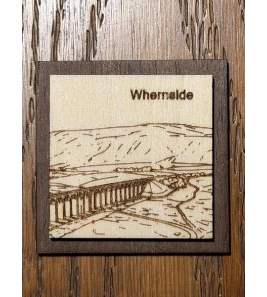 Handmade Laser-Engraved Yorkshire 3 Peaks Fridge Magnets | Dales Souvenir Gift (5cm) | UK Dispatch |