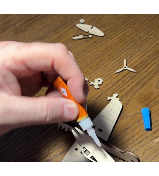DIY Wooden Aeroplane Model Kit | Laser Cut Self-Assemble Plane | Historic Fighter Plane | 15–20 Min 