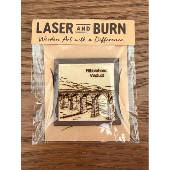 Handmade Laser-Engraved Yorkshire 3 Peaks Fridge Magnets | Dales Souvenir Gift (5cm) | UK Dispatch |