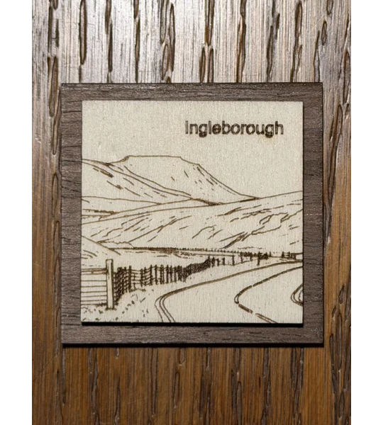 Handmade Laser-Engraved Yorkshire 3 Peaks Fridge Magnets | Dales Souvenir Gift (5cm) | UK Dispatch |
