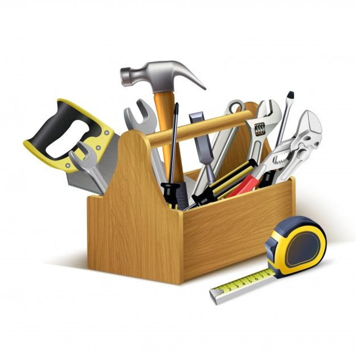 Instrumentoscaixademadeiracaixadeferramentas Vetorpremium 1791832133759