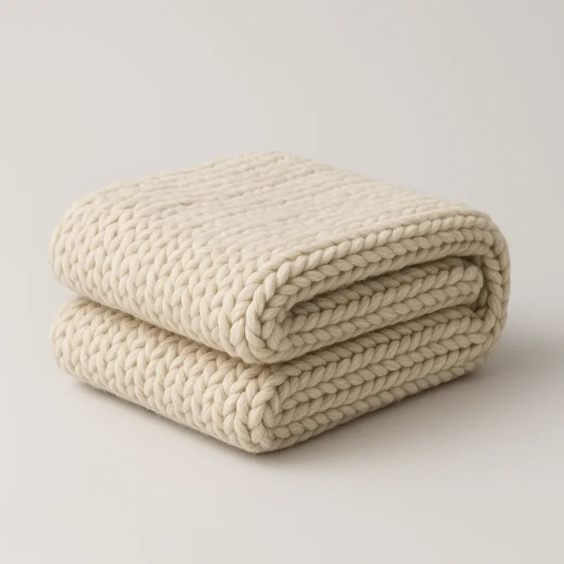 Chunky Wool Throw
