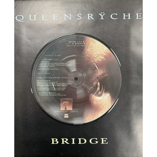 Queensrÿche – Bridge (1995) UK 7" Picture Disc + Original Giant Poster (2)
