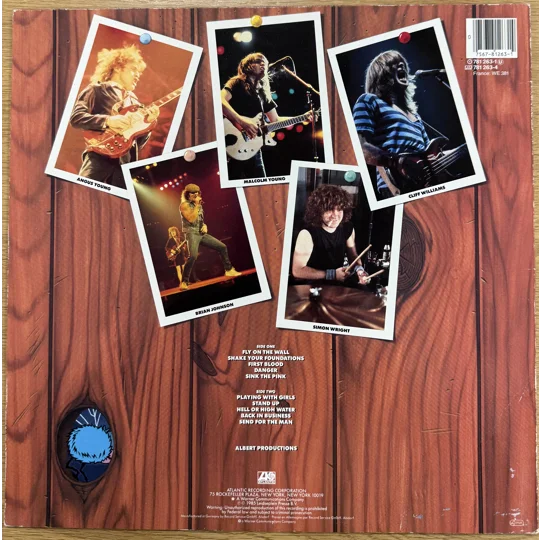 AC/DC – Fly on the Wall (1985) | European Atlantic LP