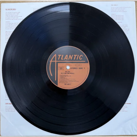 AC/DC – Fly on the Wall (1985) | European Atlantic LP