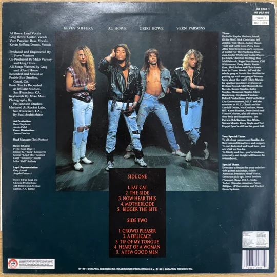 Howe II - Now Hear This (1991) Dutch LP + Promo Insert