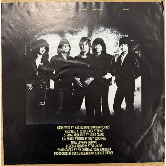 Ozzy Osbourne – Bark at the Moon (1983) Original UK Epic LP A2/B2