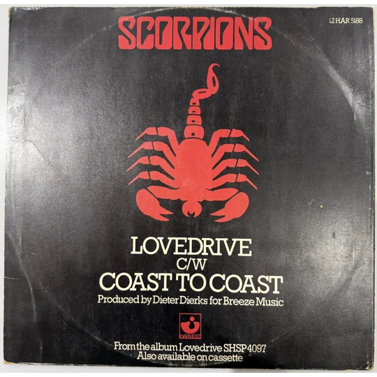 Scorpions 1979 Lovedrive | red vinyl | 12 inch single